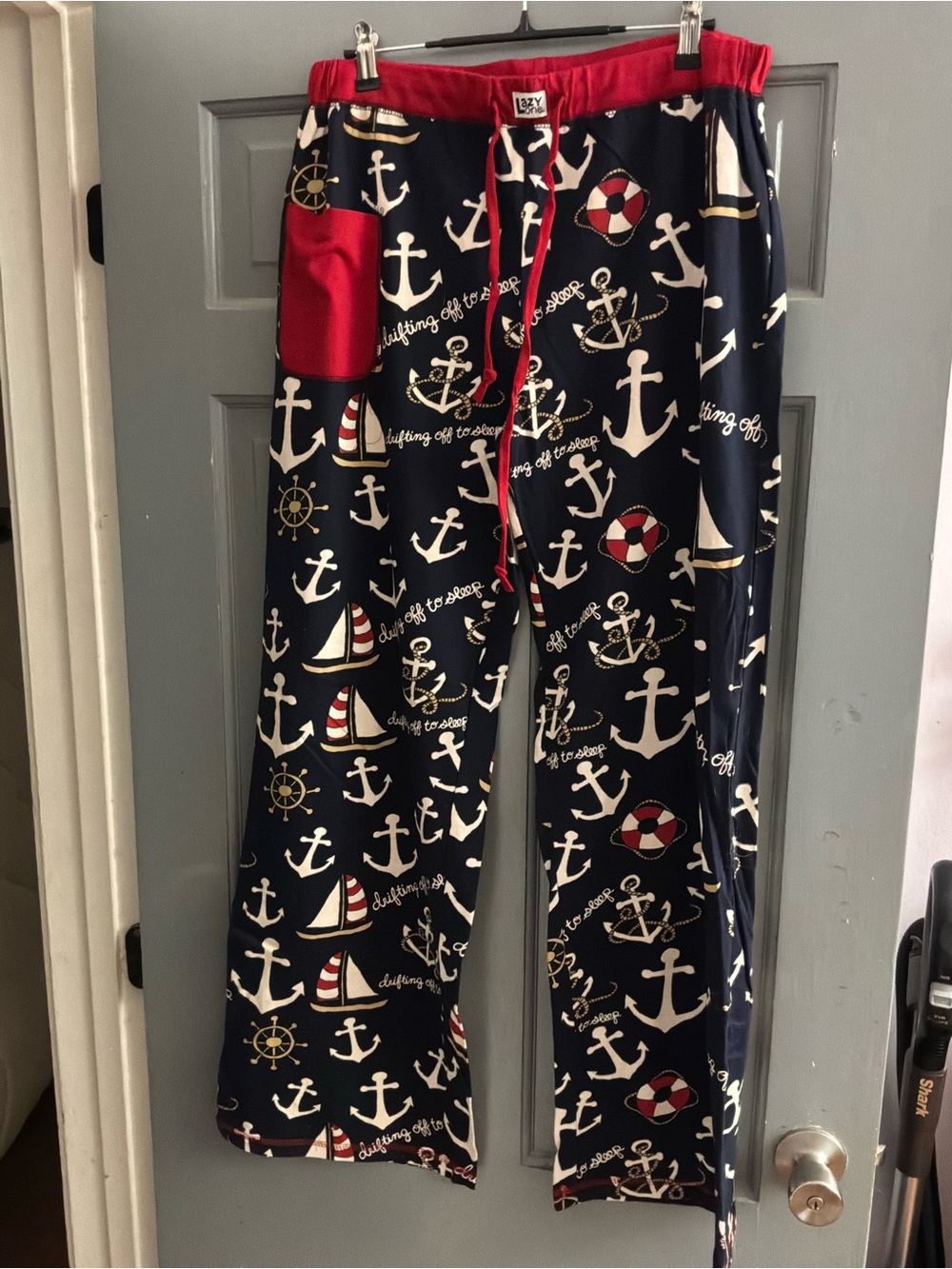 Lazy One Navy Anchors & Red Trim Women’s Pajama Pants